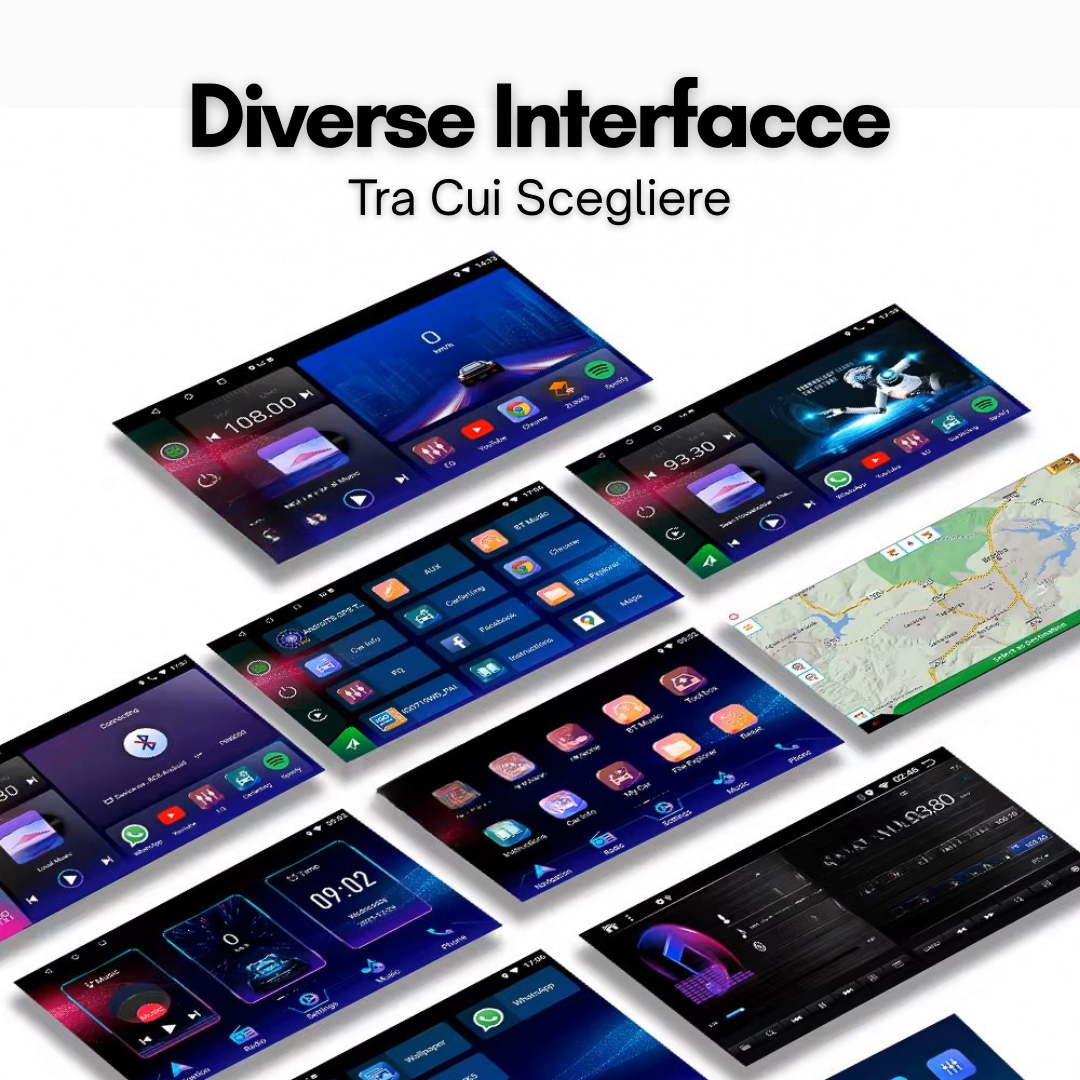 FIAT 500 | 2007-2015 | Android 13 Autoradio | Apple CarPlay | Android Auto - SuonoAuto