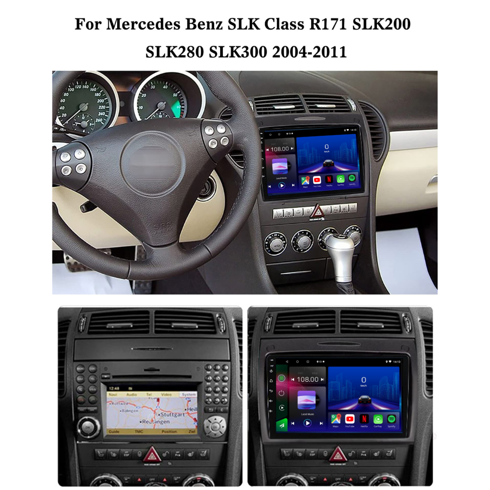 Mercedes | SLK | R171 | 2004-2011 | Android 13 Autoradio | Apple CarPlay | Android Auto - SuonoAuto