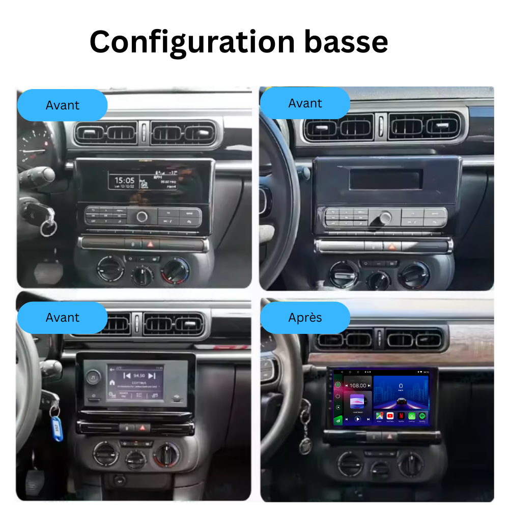 Citroen C3 | C3 Aircross | 2017-2023| Android 13 Autoradio | Apple CarPlay | Android Auto - SuonoAuto