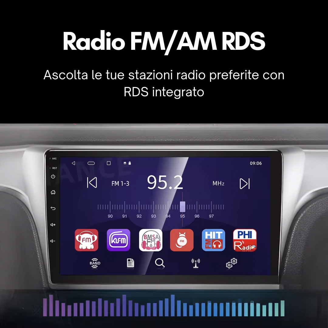 FIAT 500 | 2007-2015 | Android 13 Autoradio | Apple CarPlay | Android Auto - SuonoAuto