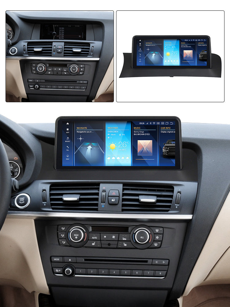 BMW X3 X4 2010-2018 F25 F26 Android 13 CarPlay & Android Auto Autoradio CIC NBT EVO - SuonoAuto