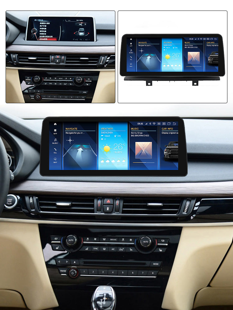 BMW X5 X6 2014-2019 Series F15 F16 Android 13 CarPlay & Android Auto Autoradio NBT EVO - SuonoAuto