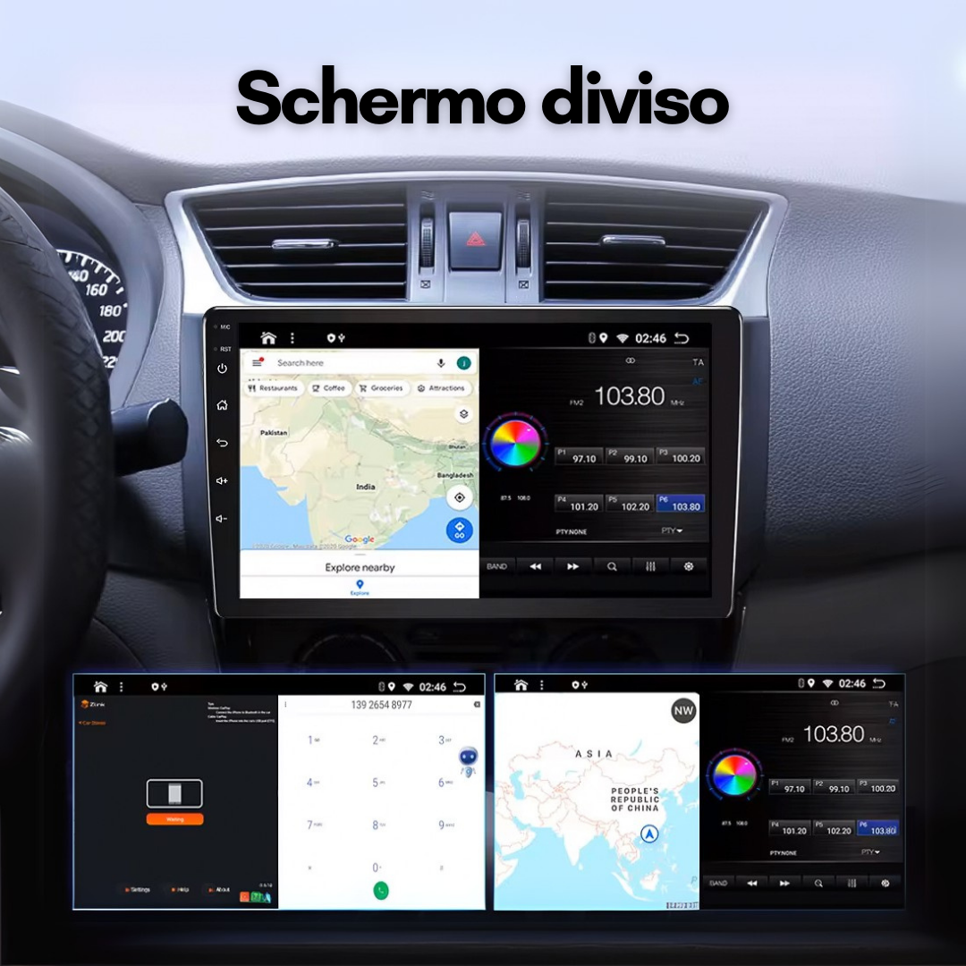 FIAT 500 | 2007-2015 | Android 13 Autoradio | Apple CarPlay | Android Auto - SuonoAuto