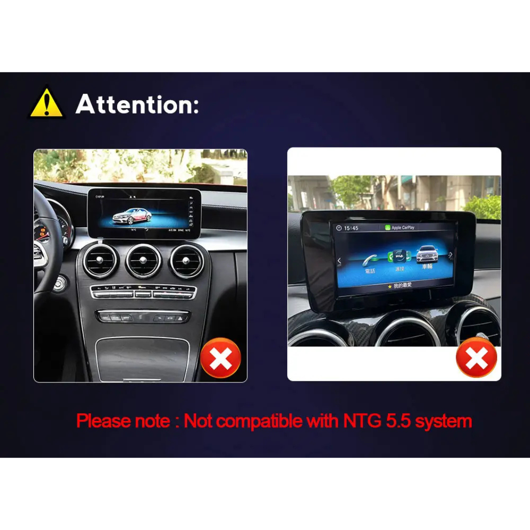 Mercedes C Class GLC V-Class Vito 2014-2019 W205 X253 W446 Android 13 Autoradio CarPlay & Android Auto - SuonoAuto
