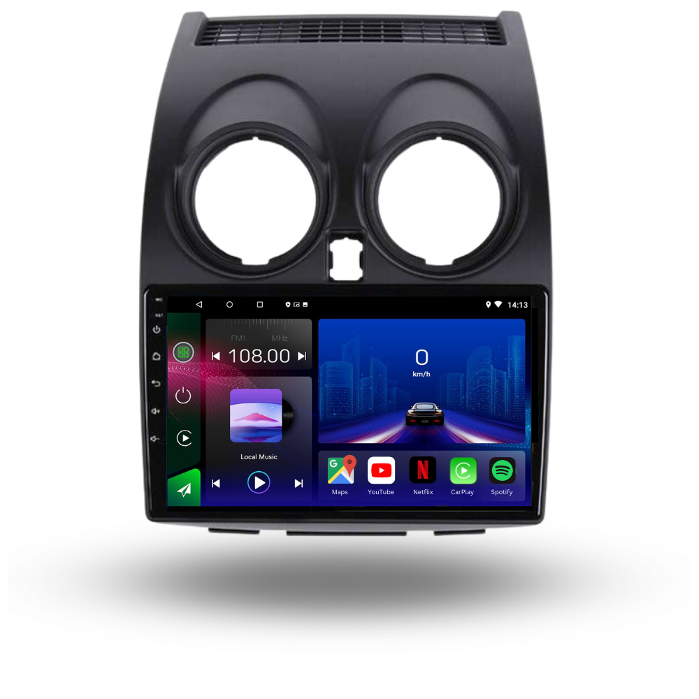 Nissan Qashqai | 2006-2013 | Android 13 Autoradio | Apple CarPlay | Android Auto - TechVoyage
