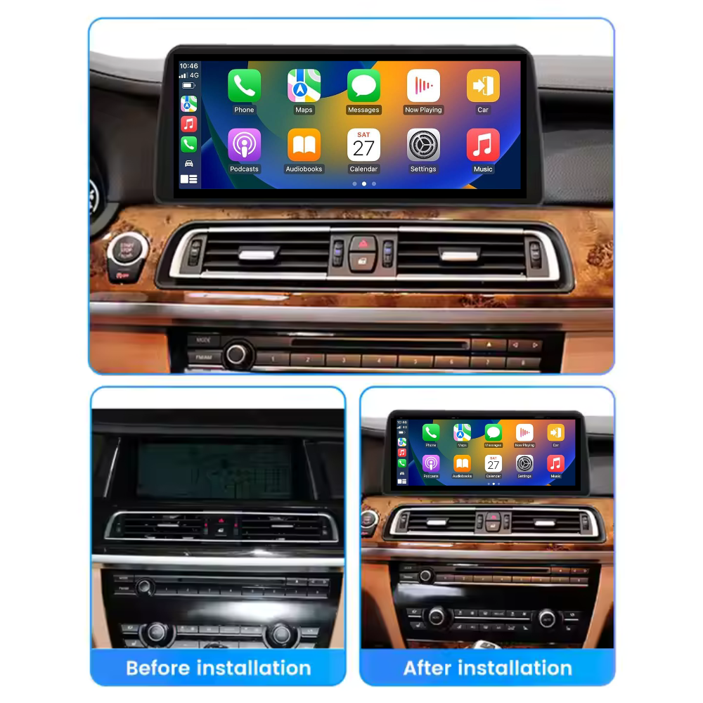 BMW 7 Series 2008-2015 F01 F02 F03 F04 Android 13 CarPlay & Android Auto Autoradio CIC NBT - SuonoAuto