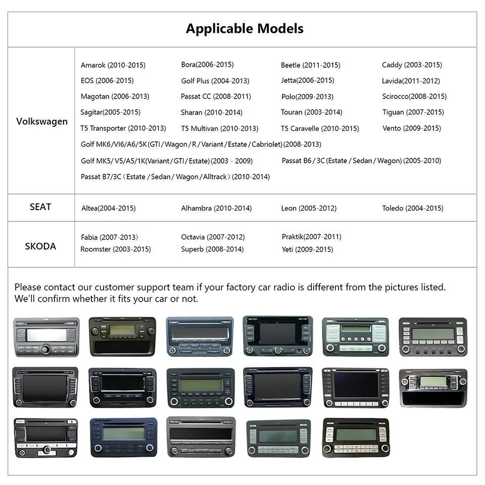 Volkswagen | Seat | Skoda | Écran 7 Pouces | Android 13 Autoradio | Apple CarPlay | Android Auto - TechVoyage