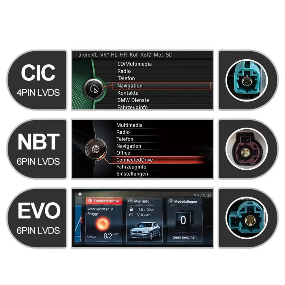 BMW 2 Series Active Tourer 2013-2019 F45 F46 F87 Android 13 CarPlay & Android Auto Autoradio NBT EVO - SuonoAuto