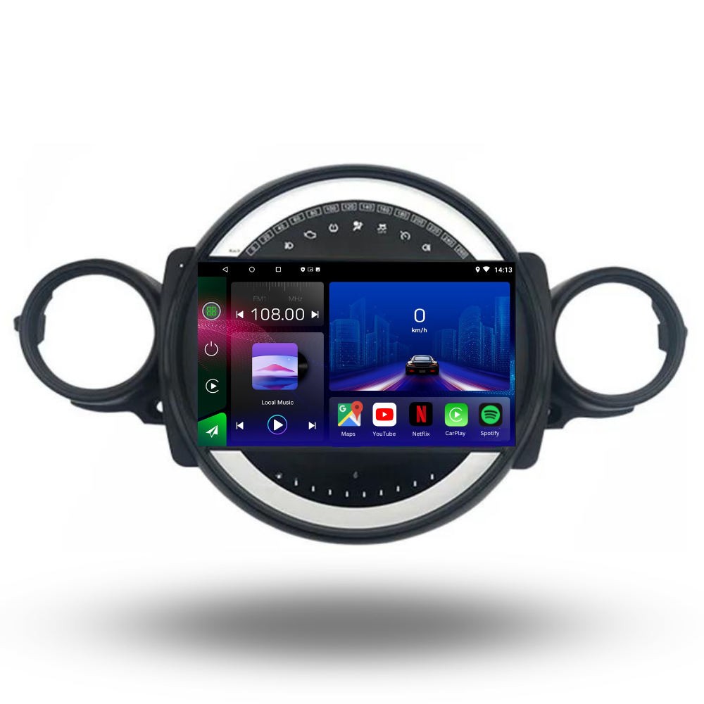 Mini | 2006-2013 | R51 R56 R57 R58 R59 R60 | Android 13 Autoradio | Apple CarPlay | Android Auto - TechVoyage