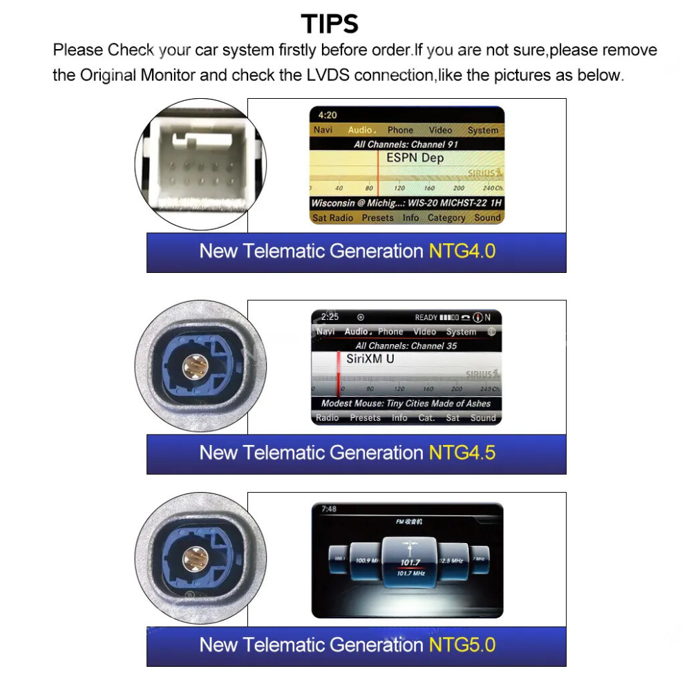 Mercedes C Class 2007-2014 W204 Android 13 Autoradio CarPlay & Android Auto NTG 5.0 - SuonoAuto