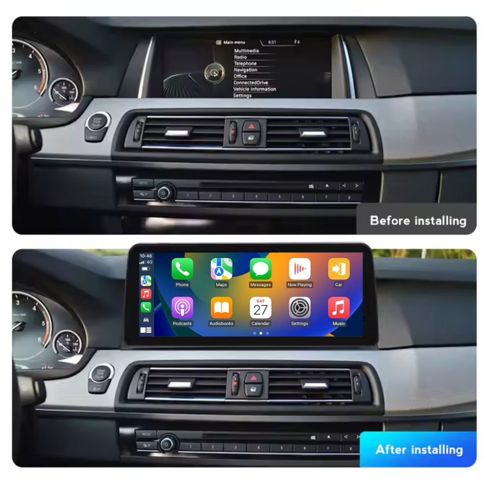 BMW 5 Series 2010-2017 F10 F11 F18 Android 13 Autoradio CarPlay & Android Auto CIC NBT - SuonoAuto
