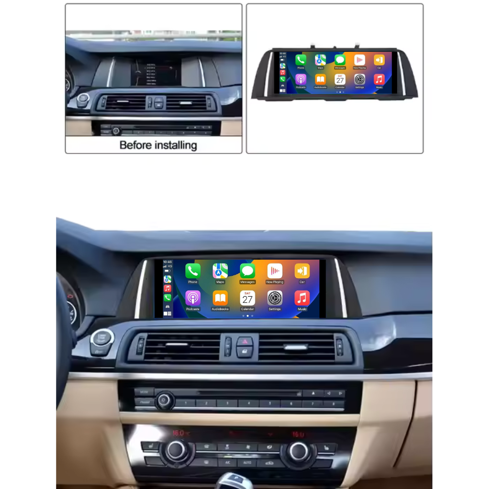 BMW 5 Series 2010-2017 F10 F11 F18 Android 13 Autoradio CarPlay & Android Auto CIC NBT - SuonoAuto