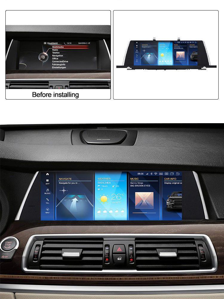 BMW 5 Series GT 2009-2017 F07 Android 13 Autoradio CarPlay & Android Auto CIC NBT - SuonoAuto