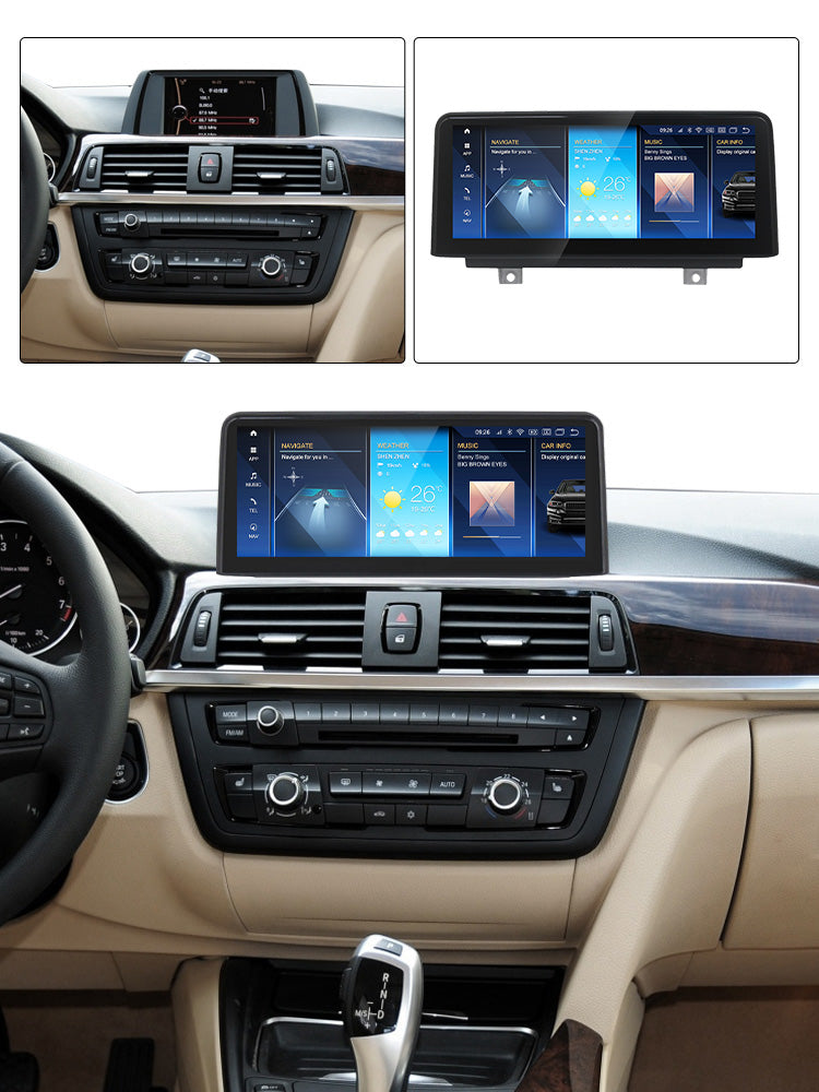 BMW 3 4 2011-2019 Series F30 F31 F32 F33 F34 F36 Android 13 CarPlay & Android Auto Autoradio NBT EVO - SuonoAuto