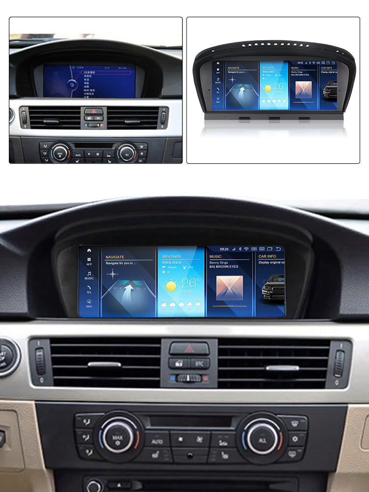 BMW 3 5 6 Series E90 E91 E92 E93 E60 E61 E62 E63 E64 Android 13 Autoradio CarPlay & Android Auto CCC CIC - SuonoAuto