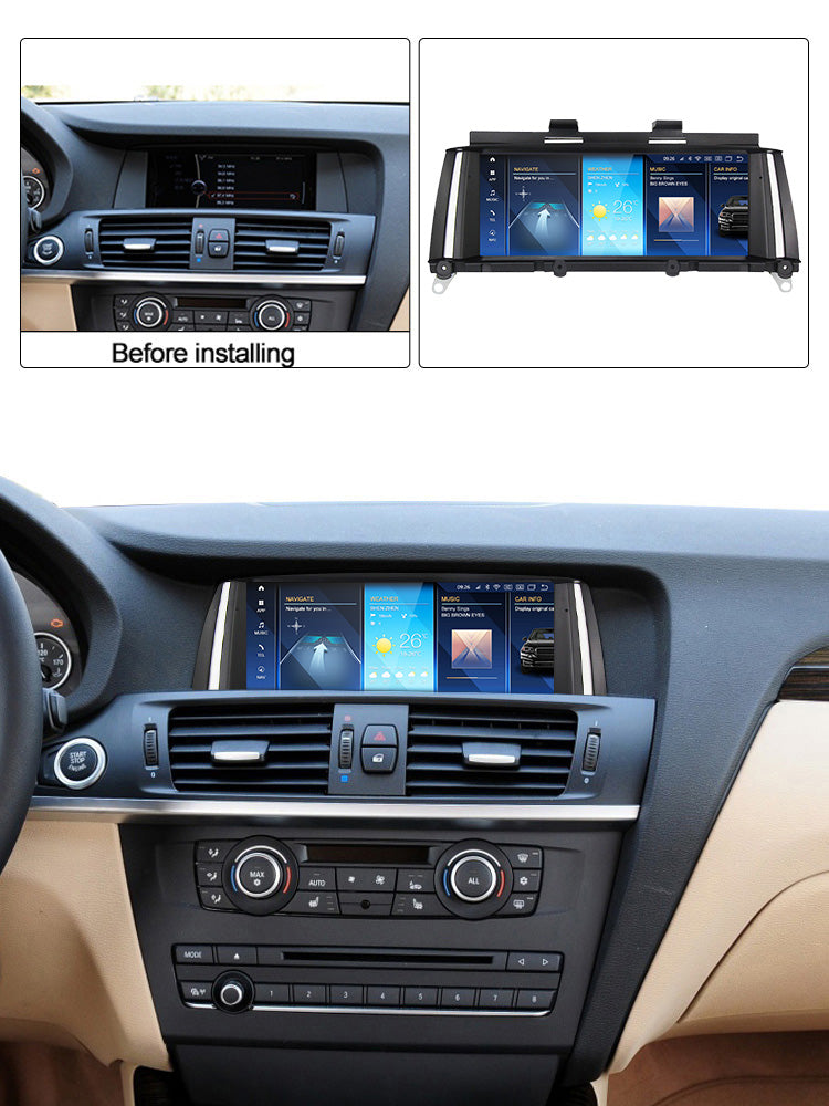 BMW X3 X4 2010-2018 F25 F26 Android 13 CarPlay & Android Auto Autoradio CIC NBT EVO - SuonoAuto