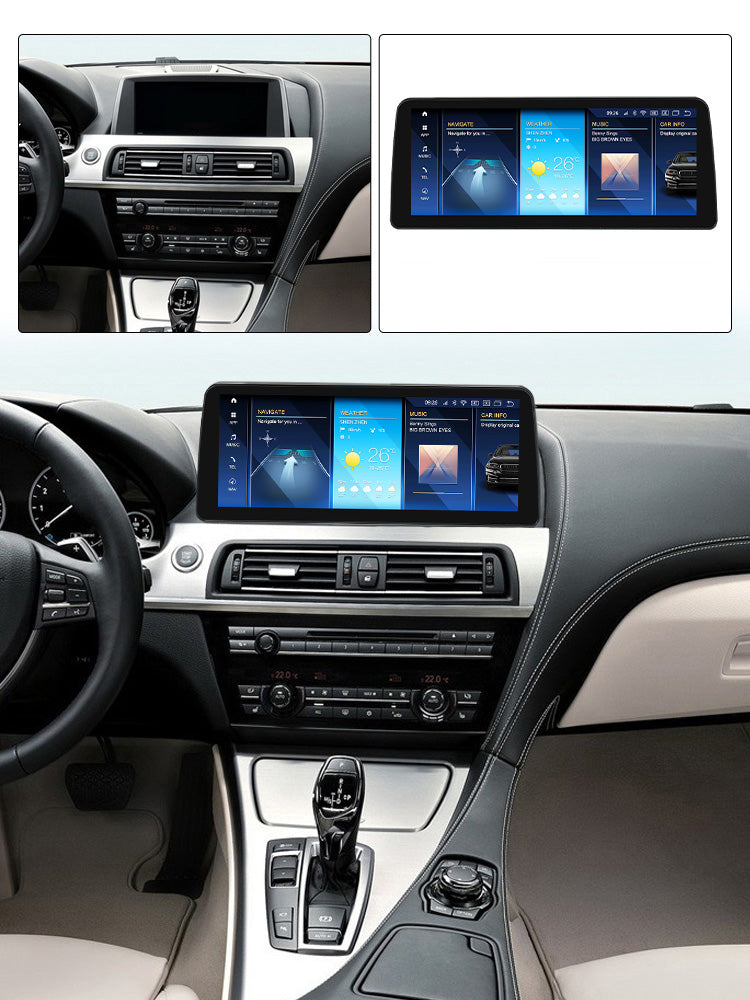 BMW 6 Series 2010-2017 F06 F12 F13 Android 13 Autoradio CarPlay & Android Auto CIC NBT - SuonoAuto