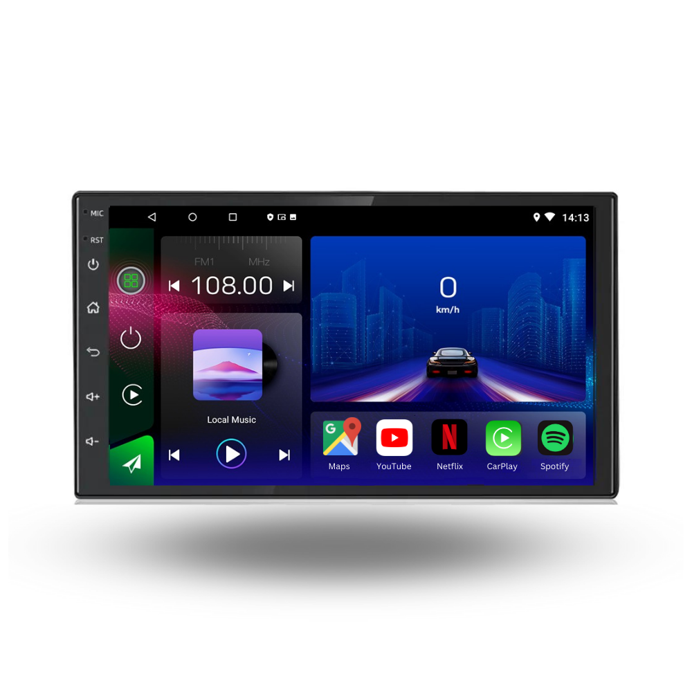 Universal | Écran de 7 pouces | Android 13 Autoradio | Apple CarPlay | Android Auto - TechVoyage