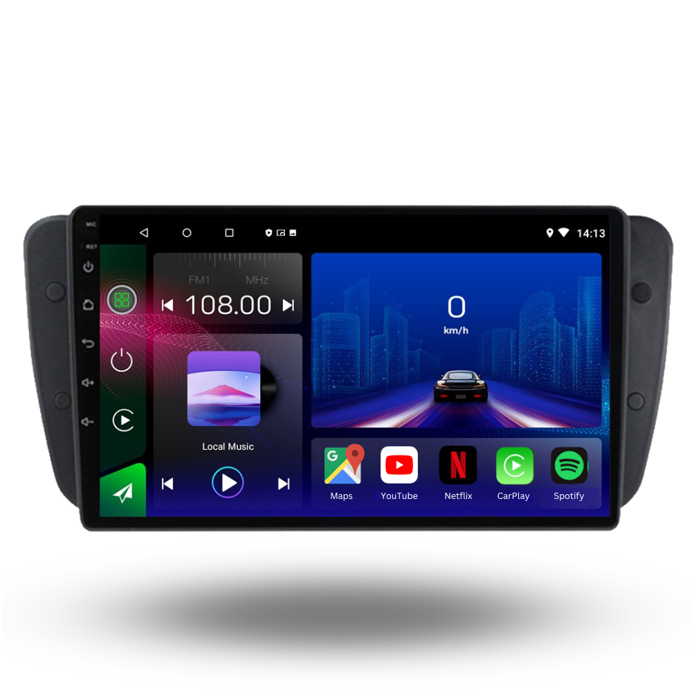 Seat Ibiza | 2009-2014 | Android 13 Autoradio | Apple CarPlay | Android Auto - TechVoyage