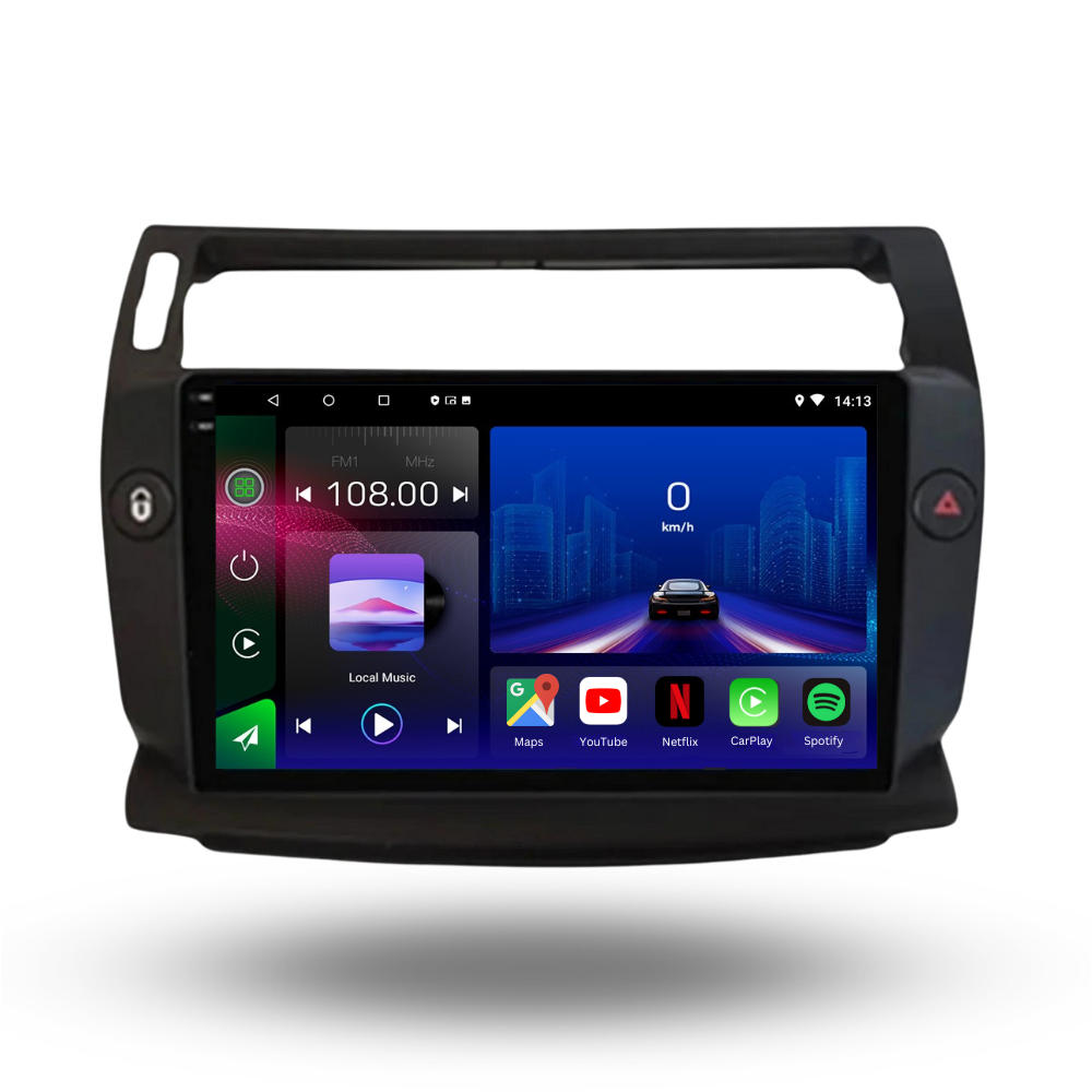 Citroen C4 | C-Triomphe | C-Quatre 2004-2009| Android 13 Autoradio | Apple CarPlay | Android Auto - TechVoyage