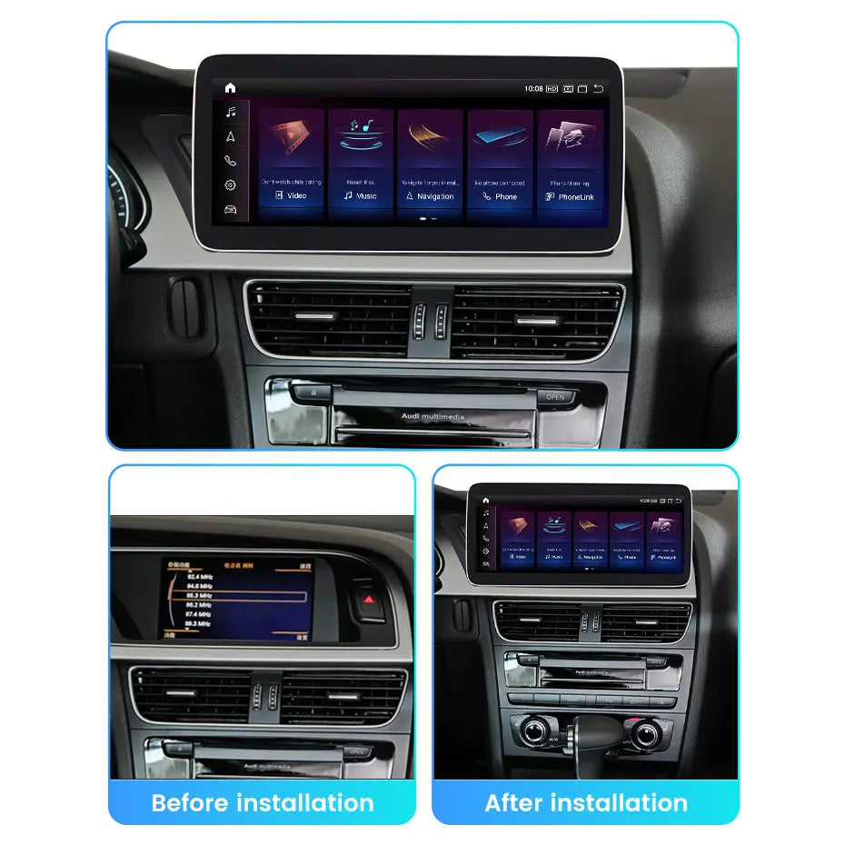 Audi A4 A5 B8 2007-2016 Android 13 Autoradio | Apple CarPlay | Android Auto | Bose - SuonoAuto