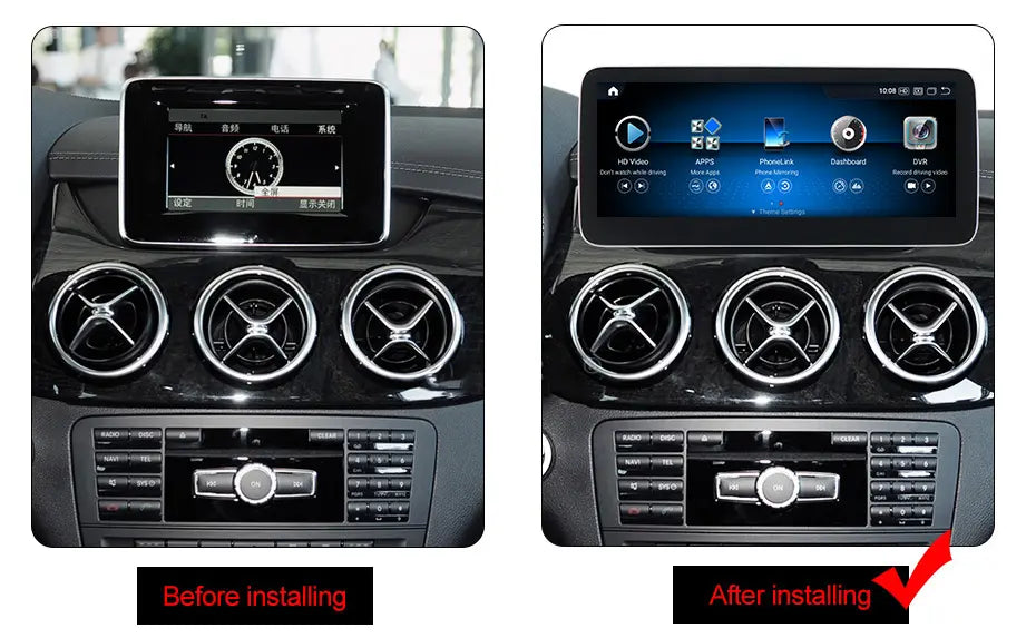 Mercedes B Class 2011-2019 W246 Android 13 Autoradio CarPlay & Android Auto - SuonoAuto