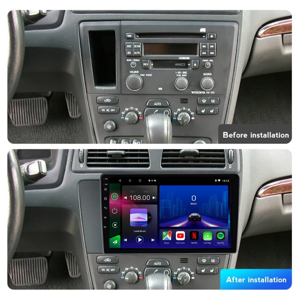 Volvo XC70 | V70 | S60 | 2004-2007 | Android 13 Autoradio | Apple CarPlay | Android Auto - SuonoAuto