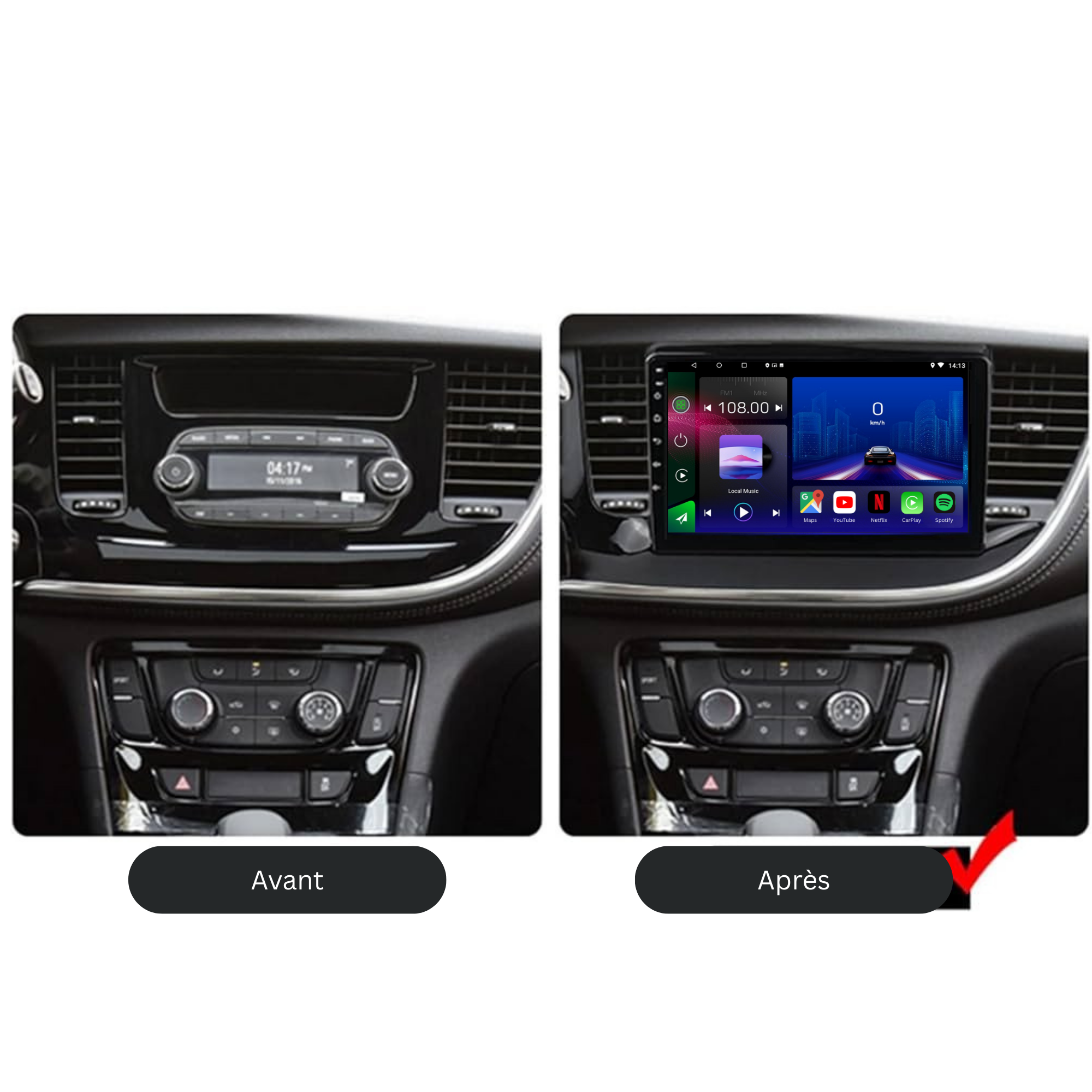 Opel Mokka | 2016-2019 | Android 13 Autoradio | Apple CarPlay | Android Auto - SuonoAuto