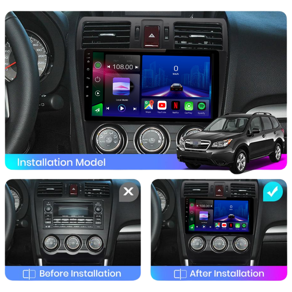 Subaru Forester XV WRX | 2012-2018 | Android 13 Autoradio | Apple CarPlay | Android Auto - SuonoAuto
