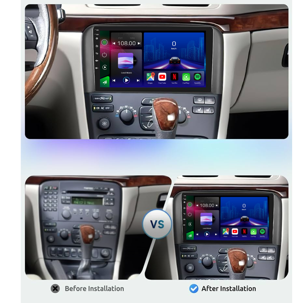 Volvo S80 | 2001-2006 | Android 13 Autoradio | Apple CarPlay | Android Auto - SuonoAuto